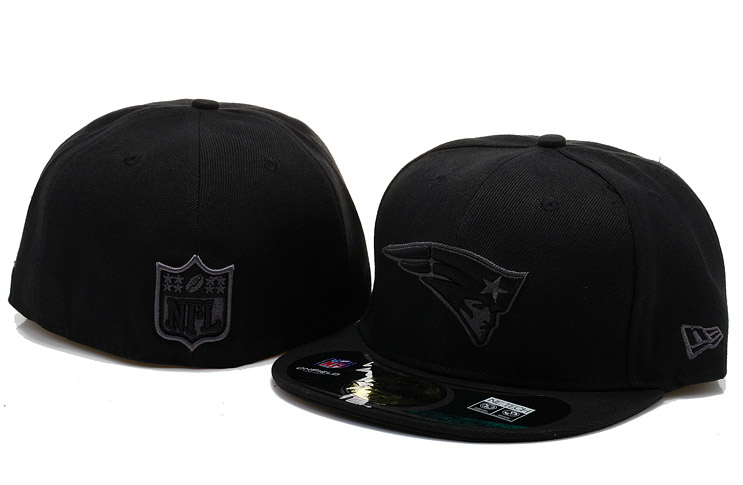 New England Patriots Black Fitted Hat 60D 0721